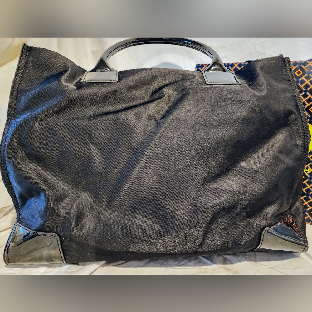 Tory Burch Black Large Ella Tote - Picture 2 of 4